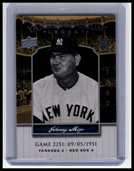 2008 Upper Deck Yankee Stadium Legacy #2260 Johnny Mize