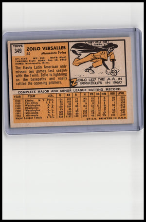 1963 Topps #349 Zoilo Versalles