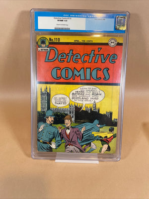 Detective Comics #110 (DC Comics April 1946) CGC 9.0 VERY RARE