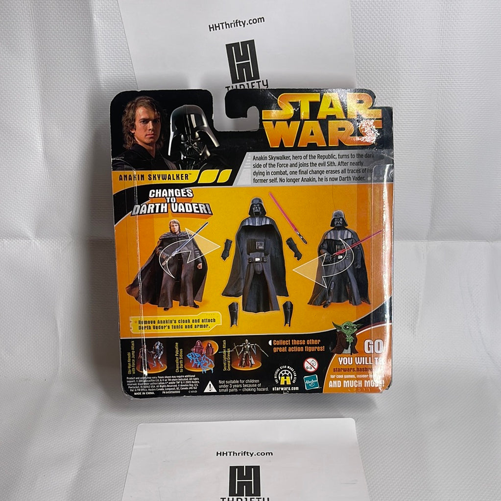 Star Wars Anakin Changes to Darth Vader Action Figure with Armor