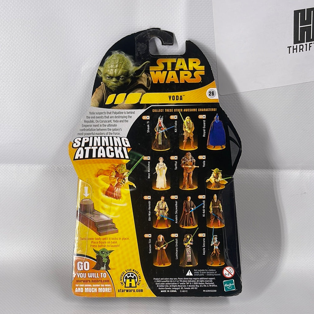 Star Wars: Revenge of the Sith Yoda Spinning Attack Action Figure