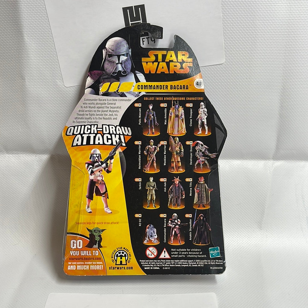 Star Wars Revenge Of The Sith Commander Bacara Quick-Draw Attack